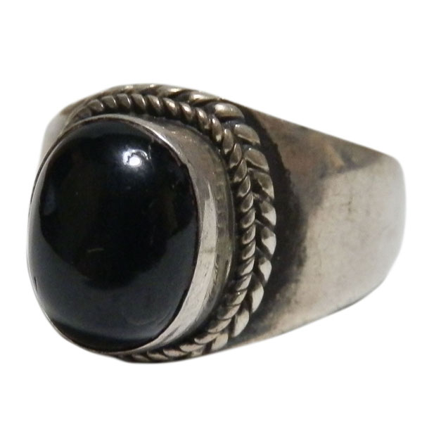 天然石シルバーアクセサリー BR-12 ブラックスターリング