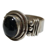 天然石シルバーアクセサリー BR-14 ブラックスターリング
