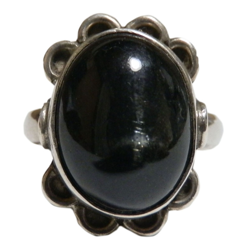 アジアン雑貨 天然石シルバーアクセサリー BR-21 ブラックスターリング