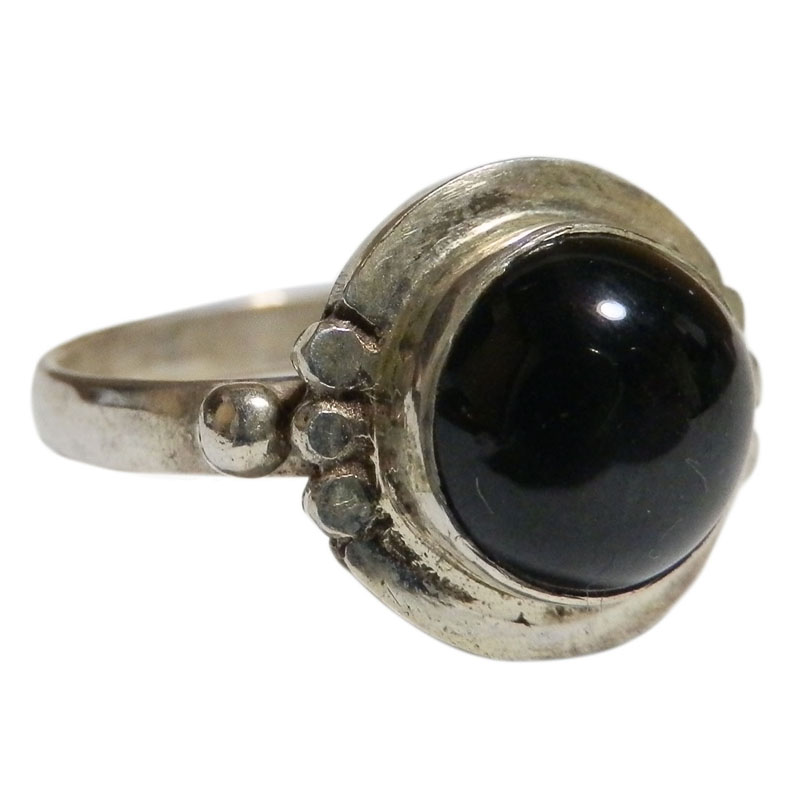 アジアン雑貨 天然石シルバーアクセサリー BR-22 ブラックスターリング