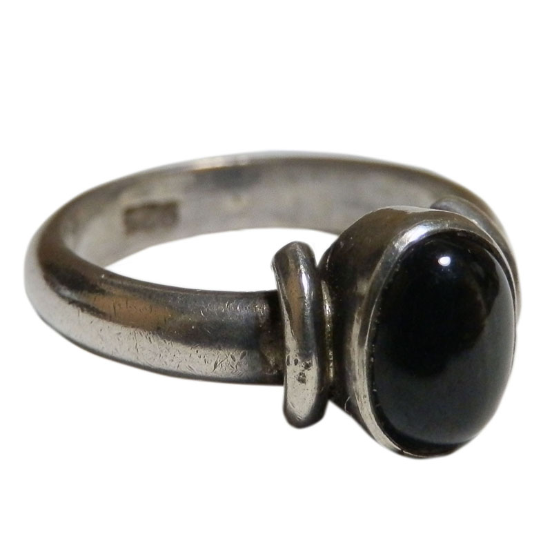 アジアン雑貨 天然石シルバーアクセサリー BR-25 ブラックスターリング