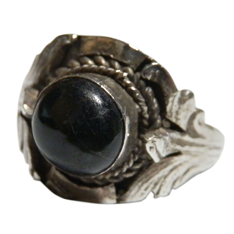 アジアン雑貨 天然石シルバーアクセサリー BR-27 ブラックスターリング