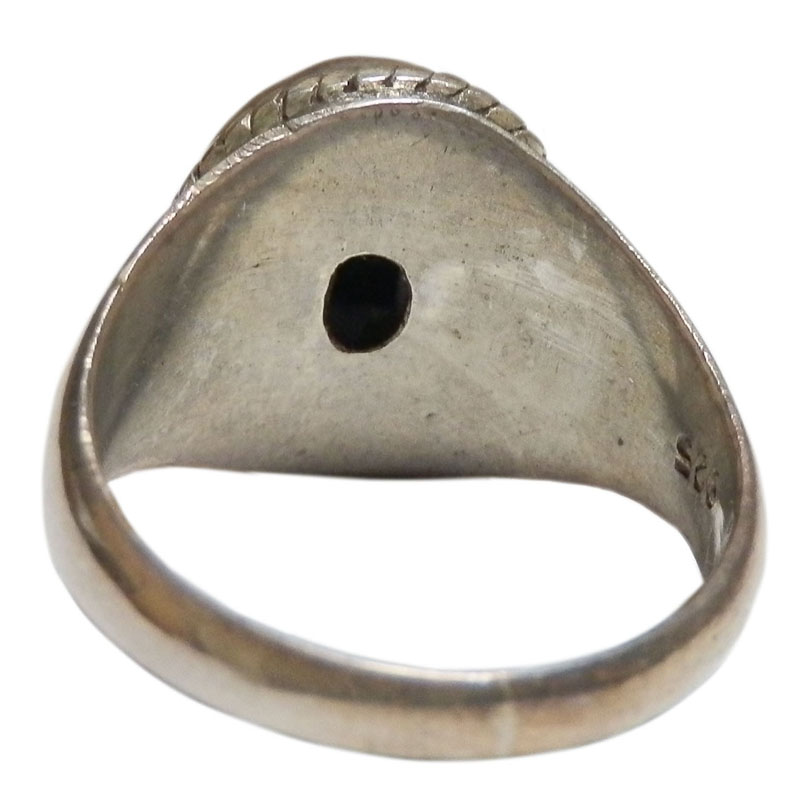アジアン雑貨 天然石シルバーアクセサリー BR-33 ブラックスターリング