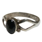 アジアン雑貨 天然石シルバーアクセサリー BR-34 ブラックスターリング