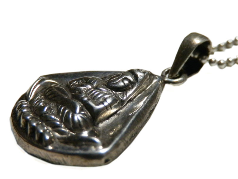 アジアン雑貨 ネパール仏具 シルバーアクセサリー BN-15 ブッタネックレス