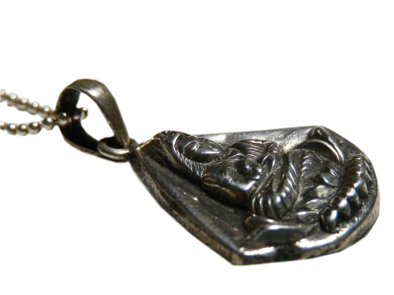 アジアン雑貨 ネパール仏具 シルバーアクセサリー BN-15 ブッタネックレス