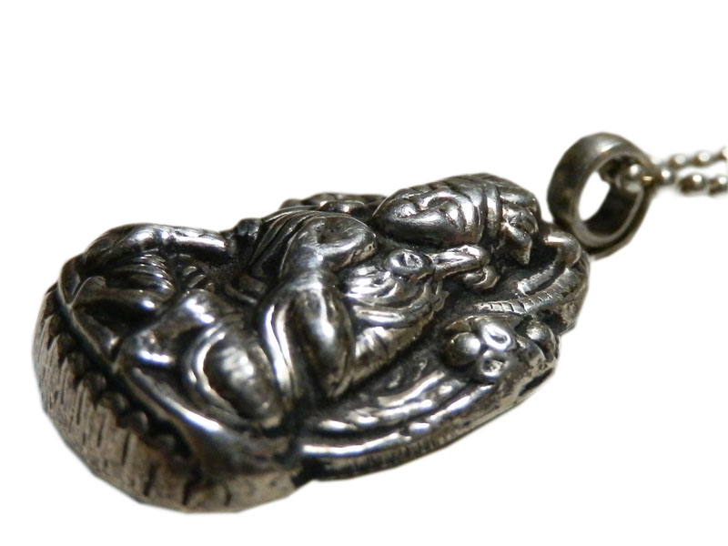 アジアン雑貨 ネパール仏具 シルバーアクセサリー BN-16 ブッタネックレス
