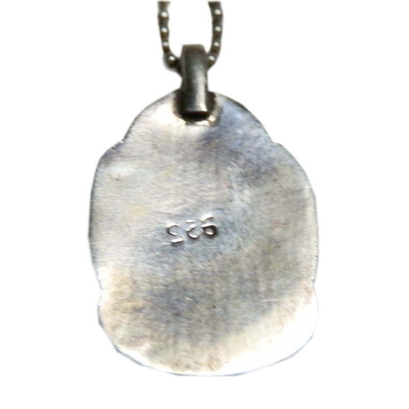 アジアン雑貨 ネパール仏具 シルバーアクセサリー BN-16 ブッタネックレス
