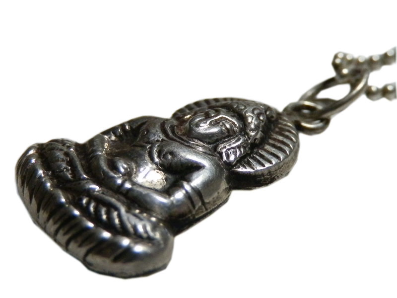 アジアン雑貨 ネパール仏具 シルバーアクセサリー BN-18 ブッタネックレス(釈迦牟尼仏陀尊像)