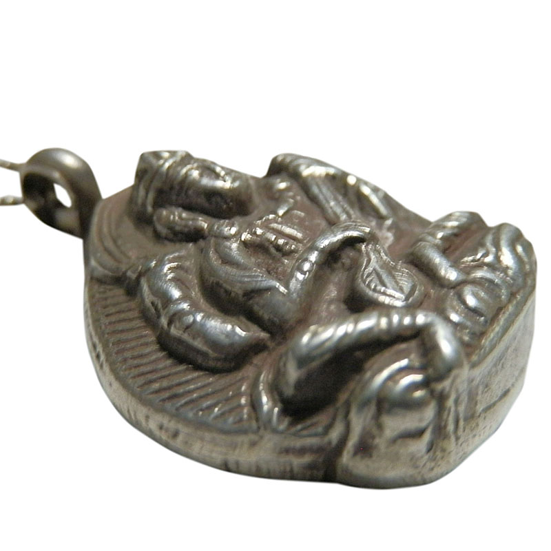 アジアン雑貨 ネパール仏具 シルバーアクセサリー BN-25 ブッタネックレス(サラソティー像)