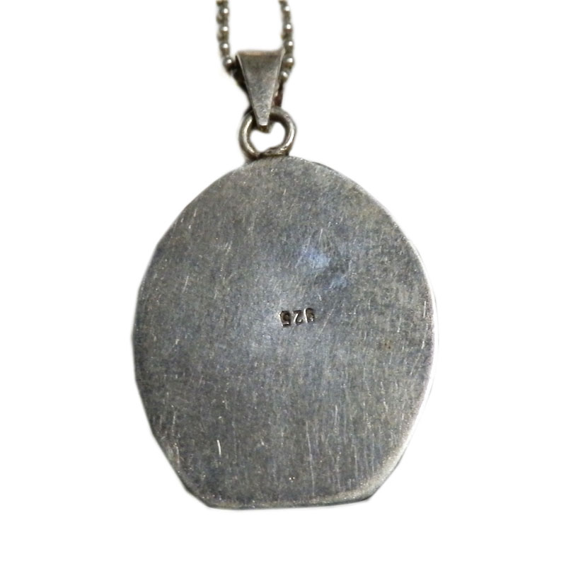 アジアン雑貨 ネパール仏像ネックレス シルバーアクセサリー BN-2 ブッタネックレス(ホワイトターラー)