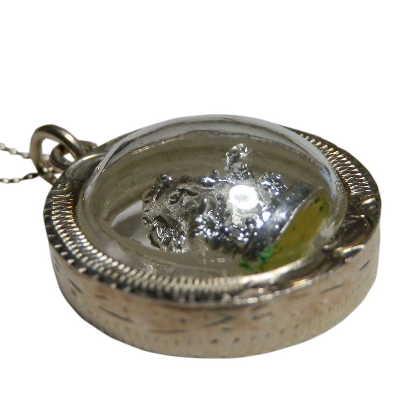 アジアン雑貨 タイシルバーアクセサリー GA-6 ガネーシャネックレス
