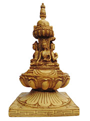 アジアン雑貨　BUTO-1 ネパール仏像 (ストゥーパ)