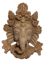 アジアン雑貨 KB-3 ネパール仏像　ガーネシャ壁掛け