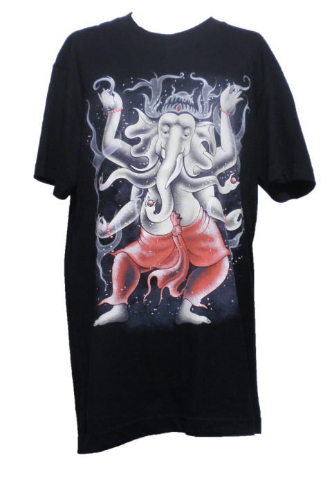 アジアン衣料 BUT-10 仏像(ガネーシャ)・Tシャツ