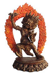 アジアン雑貨　BS-12 ネパール仏像(バイラヴァ)