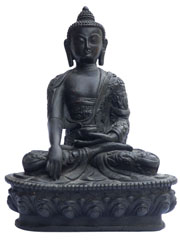 アジアン雑貨　BTS-32　ネパール仏像(釈迦如来像)
