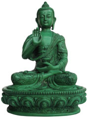 アジアン雑貨　BTS-50　ネパール仏像(釈迦如来像)