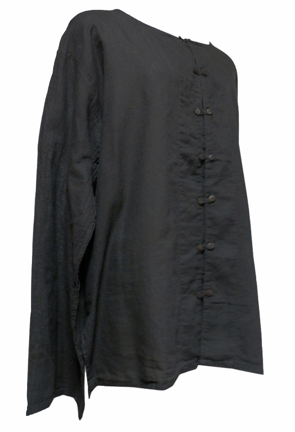 アジアン衣料 MJ-8 コットン無地前開きブラウス