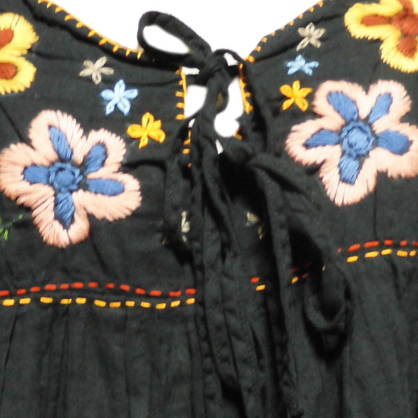 アジアン衣料 RSB-15 コットン・リボン刺繍ブラウス