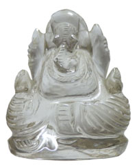 アジアン雑貨　ネパール仏像　CG-2　クリスタル・ガネーシャ像