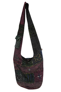 アジアン雑貨 HSB-37 ネパール・コットン・ショルダーバック
