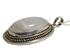天然石シルバーアクセサリー NS-1 ムーンストーンネックレス