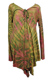 アジアン衣料 NTC-3 ネパール・コットン・タイダイチュニック