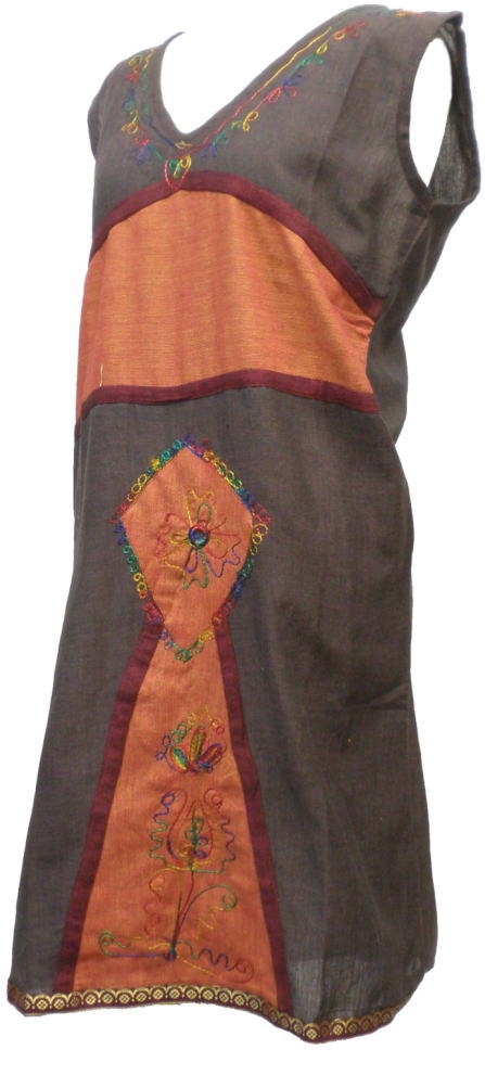 アジアン衣料 NMD-6 ネパール・コットン・ミニワンピース