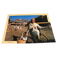 アジアン雑貨 NPE-37 ネパール・ポストカード(ネパールの人々)