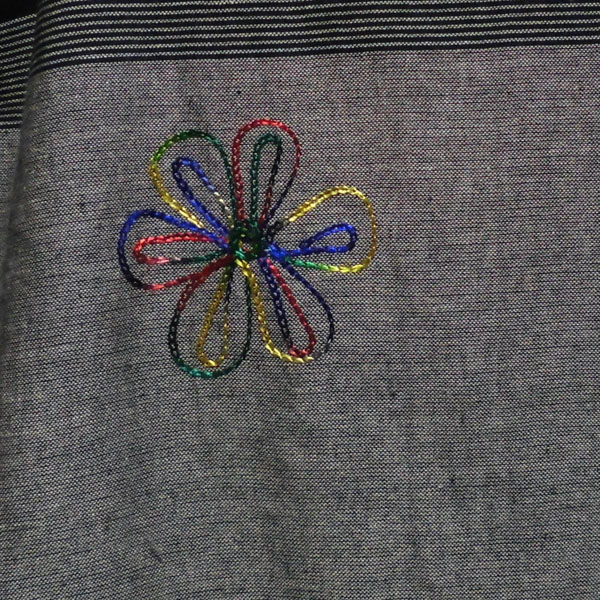 アジアン衣料 NL-10 ネパール・コットン・刺繍ラップブラウス