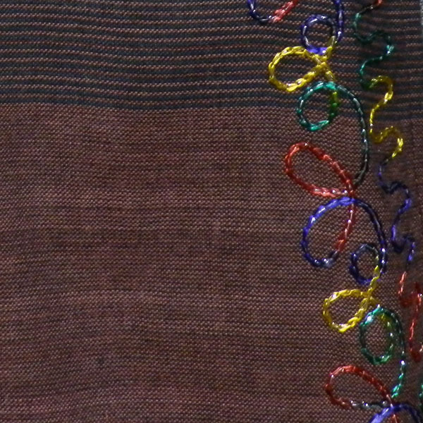 アジアン衣料 NL-11 ネパール・コットン・刺繍ラップブラウス