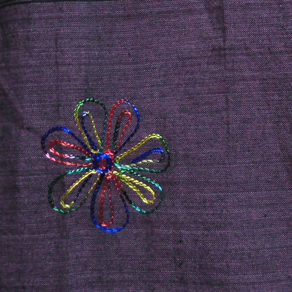 アジアン衣料 NL-1 ネパール・コットン・刺繍ラップブラウス