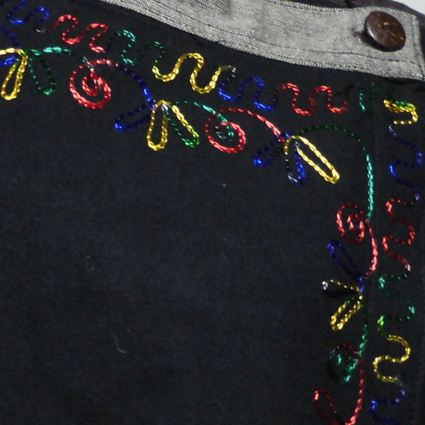 アジアン衣料 NL-6 ネパール・コットン・刺繍ラップブラウス