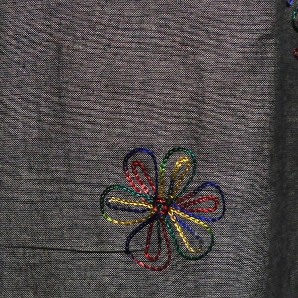 アジアン衣料 NL-6 ネパール・コットン・刺繍ラップブラウス