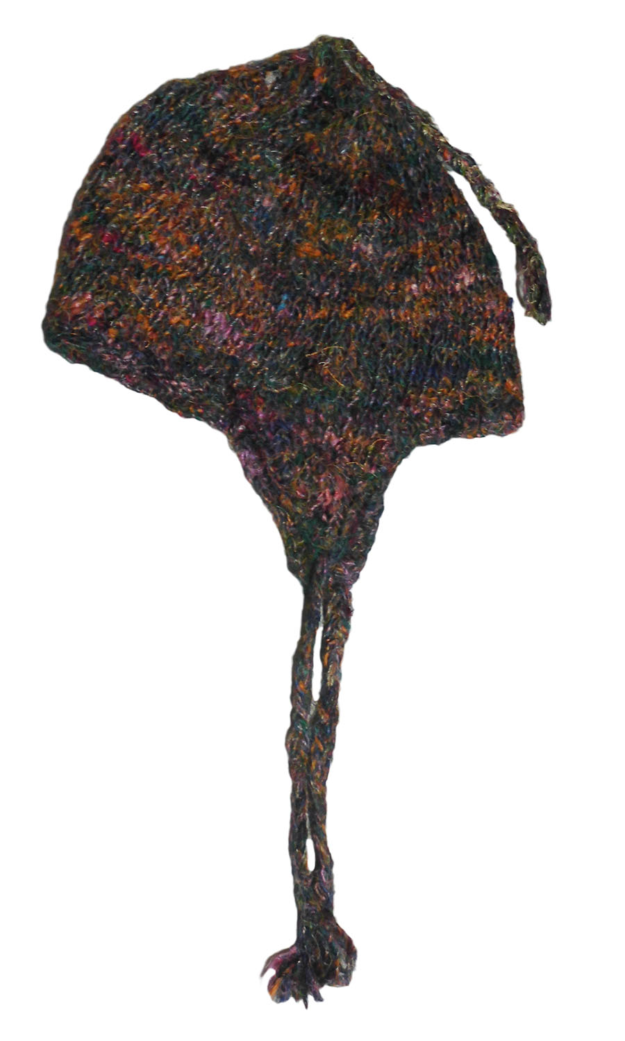 アジアン衣料 SNH-18 ネパール・シルク耳あて付き帽子