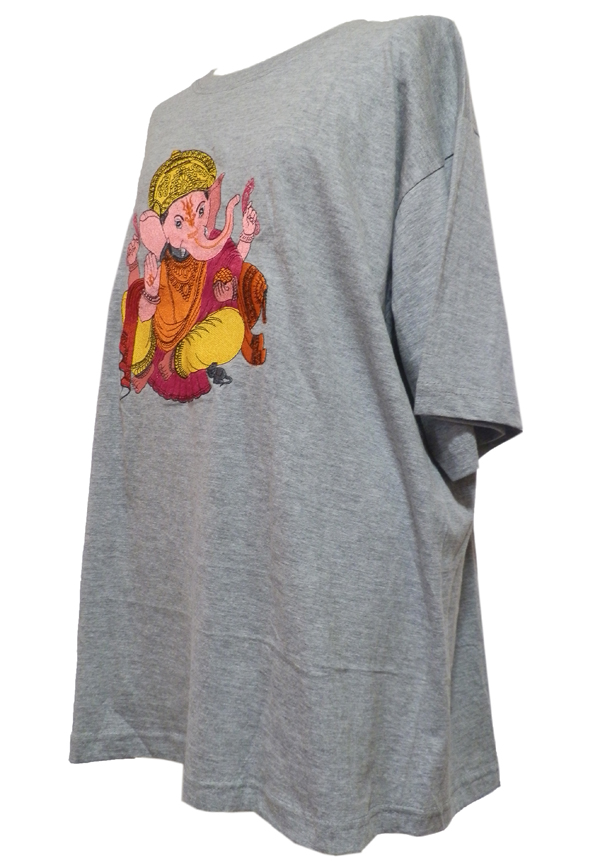 アジアン衣料 NTN-3 ネパール・コットン・刺繍Tシャツ