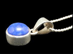 アジアン雑貨 天然石シルバーアクセサリー PUR-17 ラピスラズリ・プチネックレス