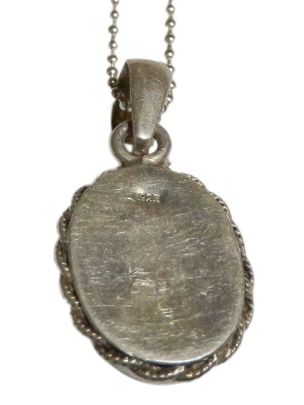 アジアン雑貨 天然石シルバーアクセサリー PT-11 トルコ石・プチネックレス