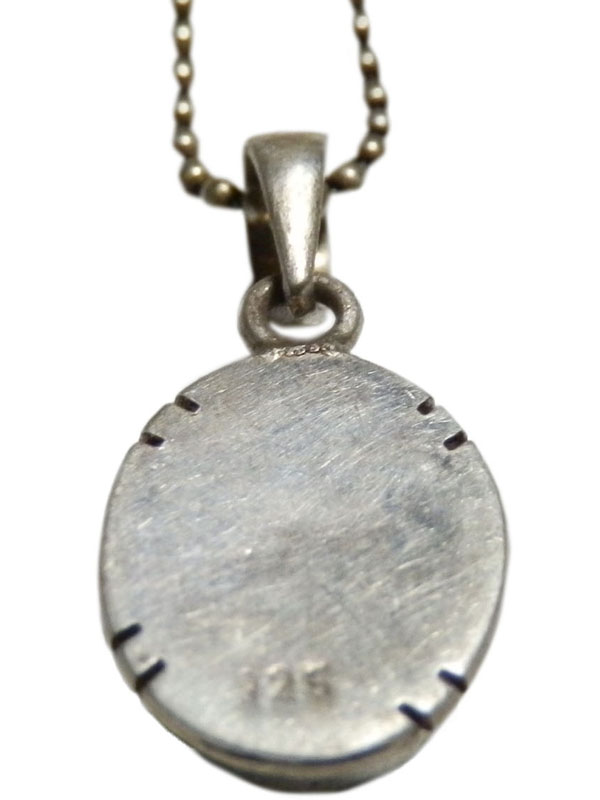アジアン雑貨 天然石シルバーアクセサリー PT-16 トルコ石・プチネックレス