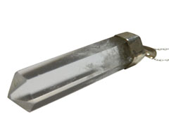 アジアン雑貨 天然石シルバーアクセサリー QUN-20 水晶(クオーツ)・プチネックレス