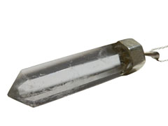 アジアン雑貨 天然石シルバーアクセサリー QUN-21 水晶(クオーツ)・プチネックレス