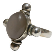 天然石シルバーアクセサリー NR-3 ムーンストーン・リング