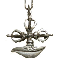 アジアン雑貨 ネパール仏具 シルバーアクセサリー KAR-2 お守りネックレス(カルカリ)