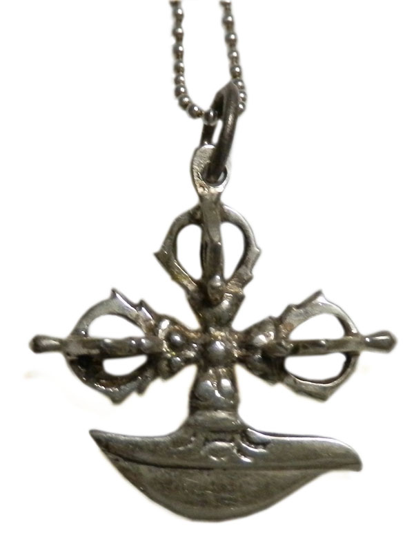 アジアン雑貨 ネパール仏具 シルバーアクセサリー KAR-2 お守りネックレス(カルカリ)
