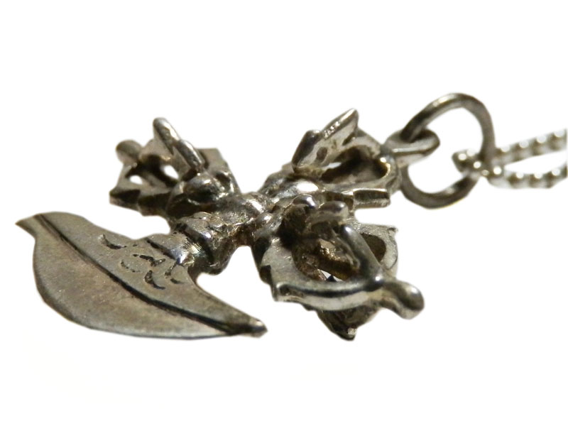 アジアン雑貨 ネパール仏具 シルバーアクセサリー KAR-2 お守りネックレス(カルカリ)