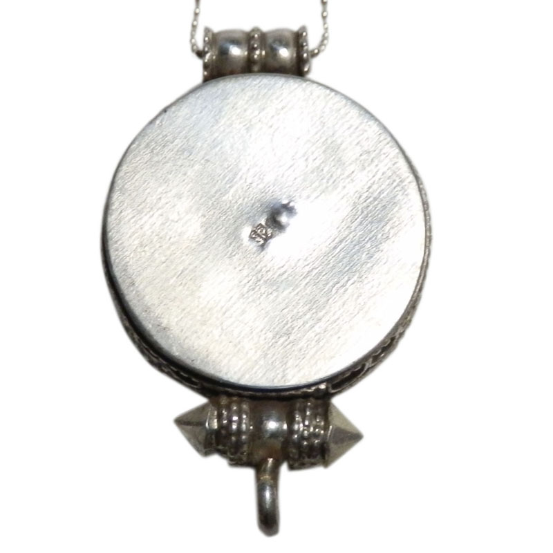 アジアン雑貨 ネパール仏具 シルバーアクセサリー RPR-4 お守りネックレス(ピルケース)