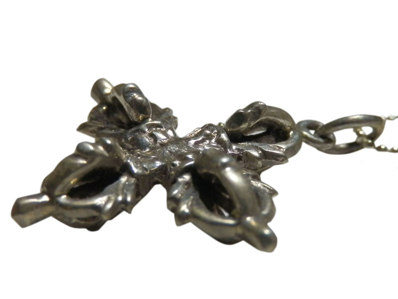 アジアン雑貨 ネパール仏具 シルバーアクセサリー WDO-2 お守りネックレス(ビッソヴァジュラ)