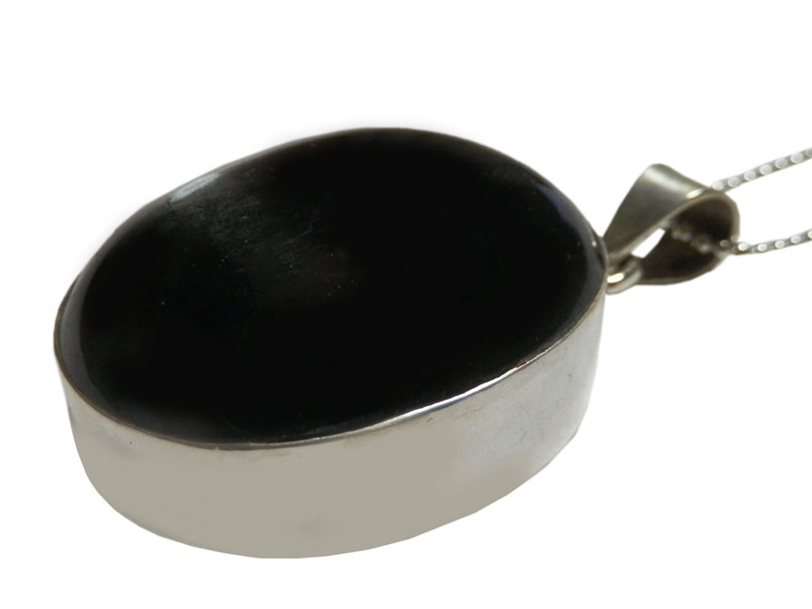 アジアン雑貨 天然石シルバーアクセサリー BLACK-1 ブラックスター・ネックレス