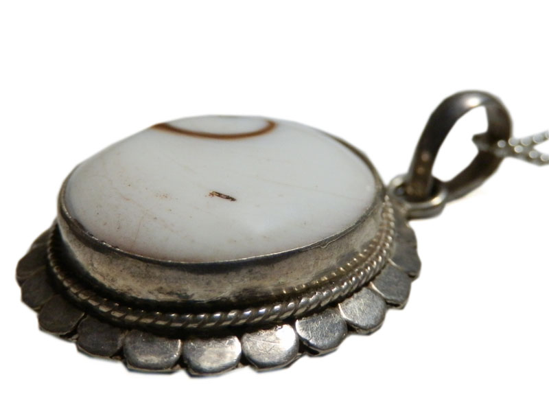 アジアン雑貨 天然石シルバーアクセサリー SH-1 シェル・ネックレス
